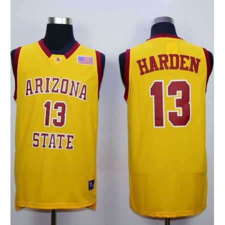 Sun Devils #13 James Harden Gold Stitched NCAA Basketball Jersey