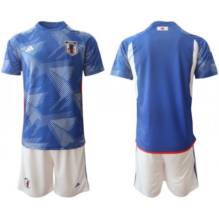 Men's Japan Blank Blue Home Soccer Jersey Suit