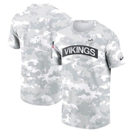 Men's Minnesota Vikings Nike Arctic Camo 2024 Salute To Service Performance T-Shirt