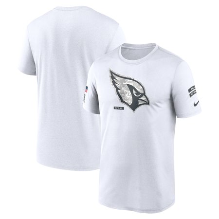 Men's Arizona Cardinals Nike White 2024 Salute To Service Legend Performance T-Shirt