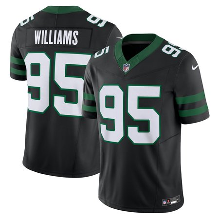 Men's New York Jets Quinnen Williams Nike Legacy Black Alternate Vapor F.U.S.E. Limited Jersey