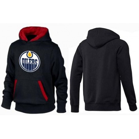 Edmonton Oilers Pullover Hoodie Black & Red