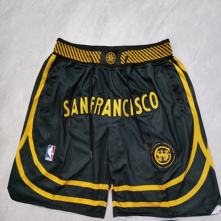 Golden State Warriors Black Shorts